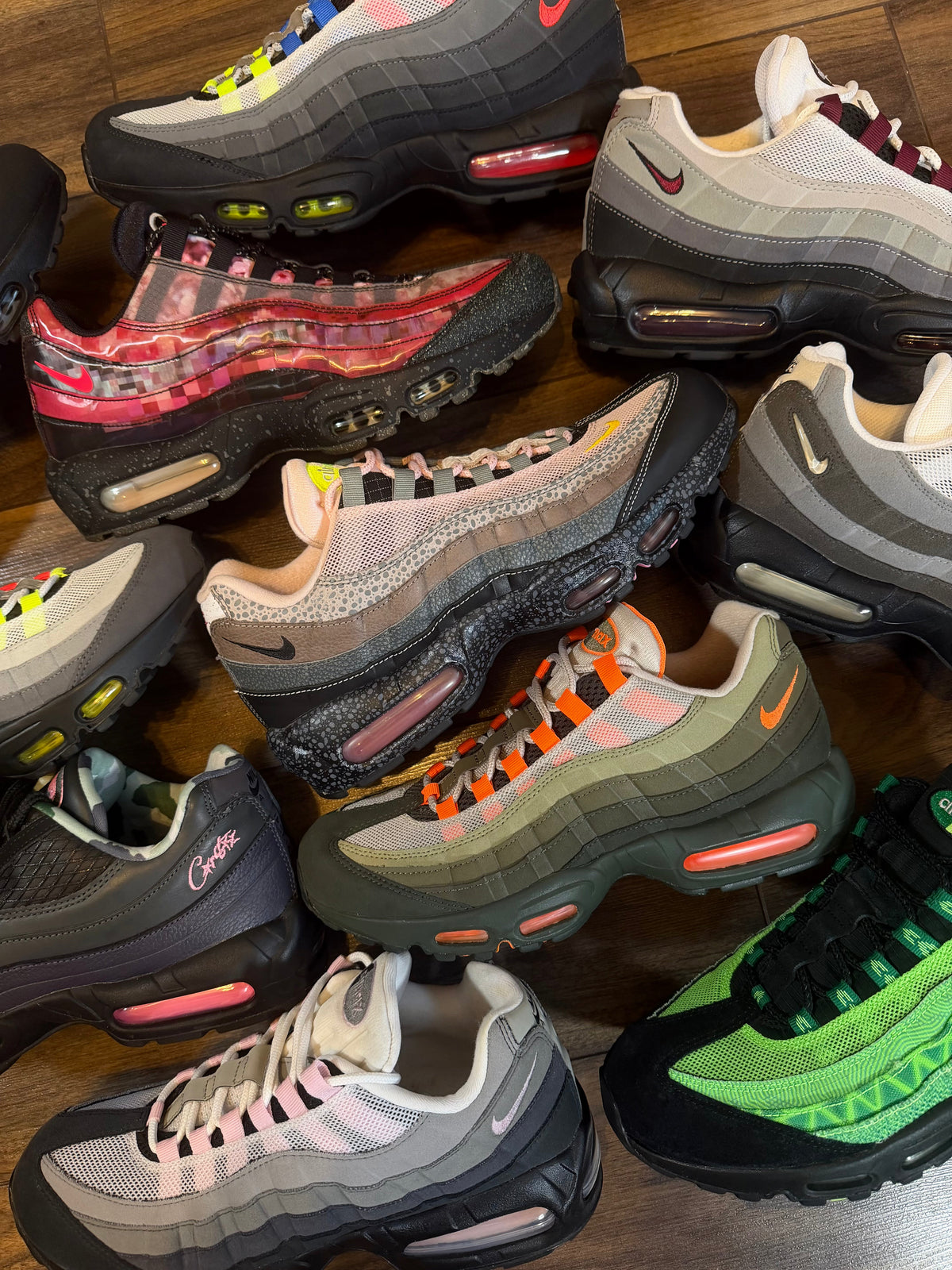 Wall of Air Max 95s