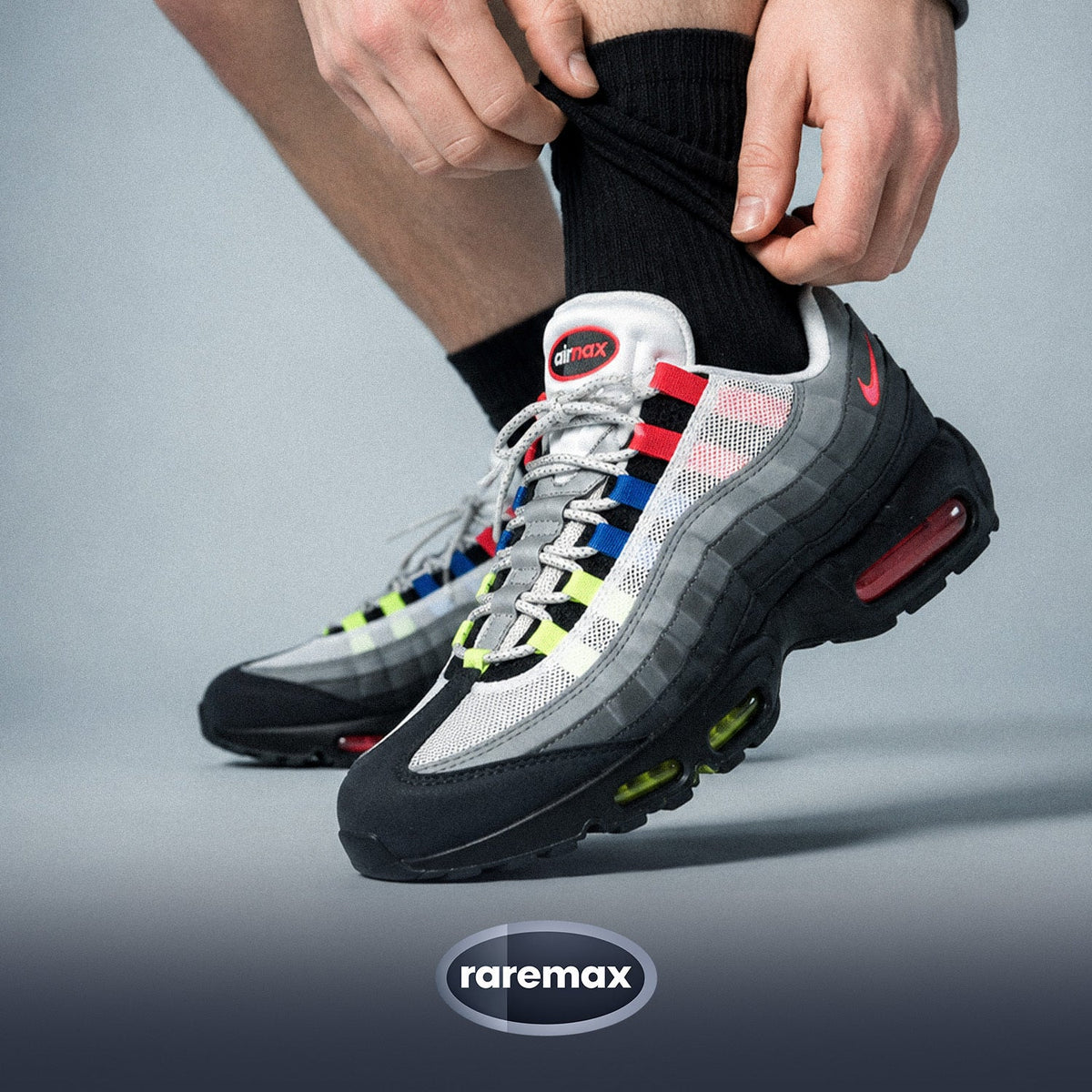 Air Max 95 Greedy on foot