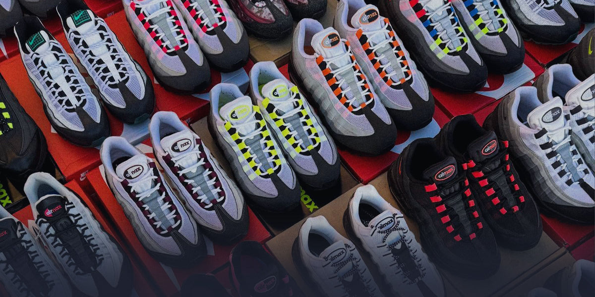Wall of Air Max 95s