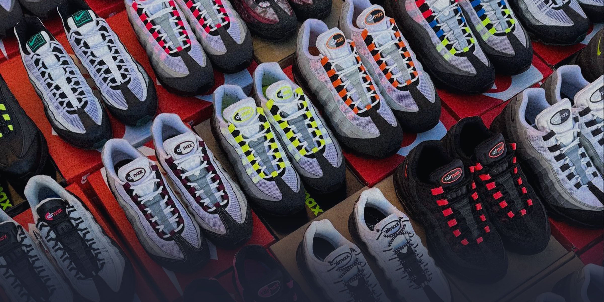Wall of Air Max 95s