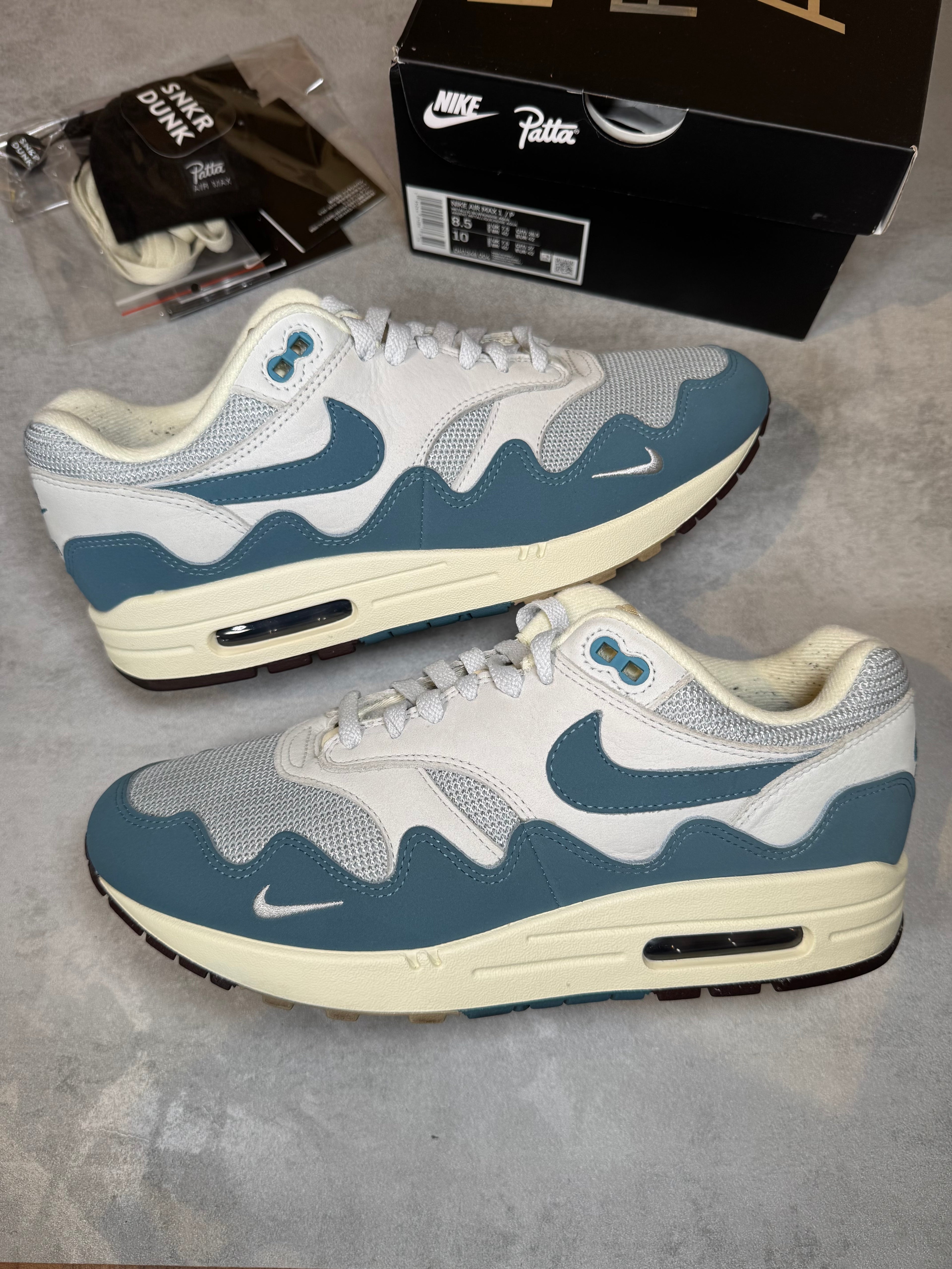 Nike Air Max 1 Patta Aqua UK 7.5