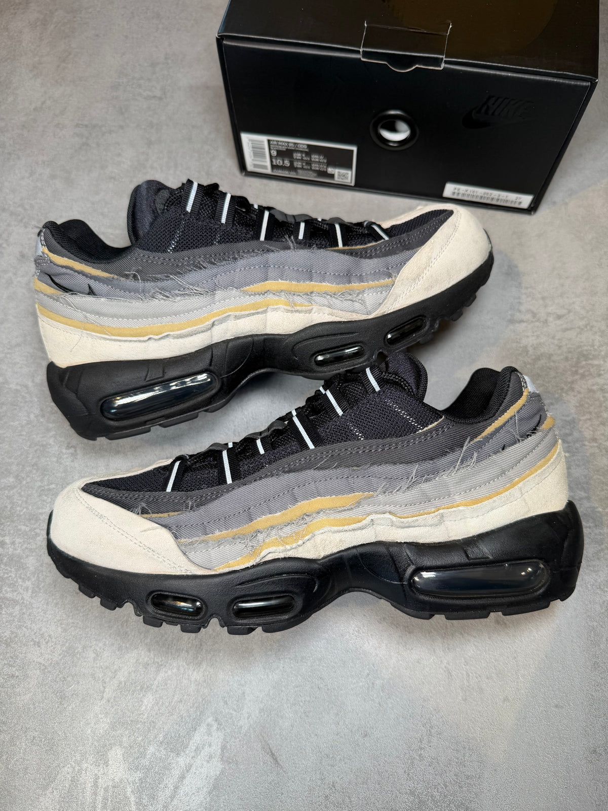Air Max 95 CDG Black Grey UK 8