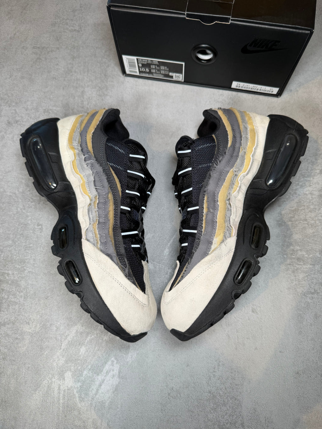 Air Max 95 CDG Black Grey UK 8