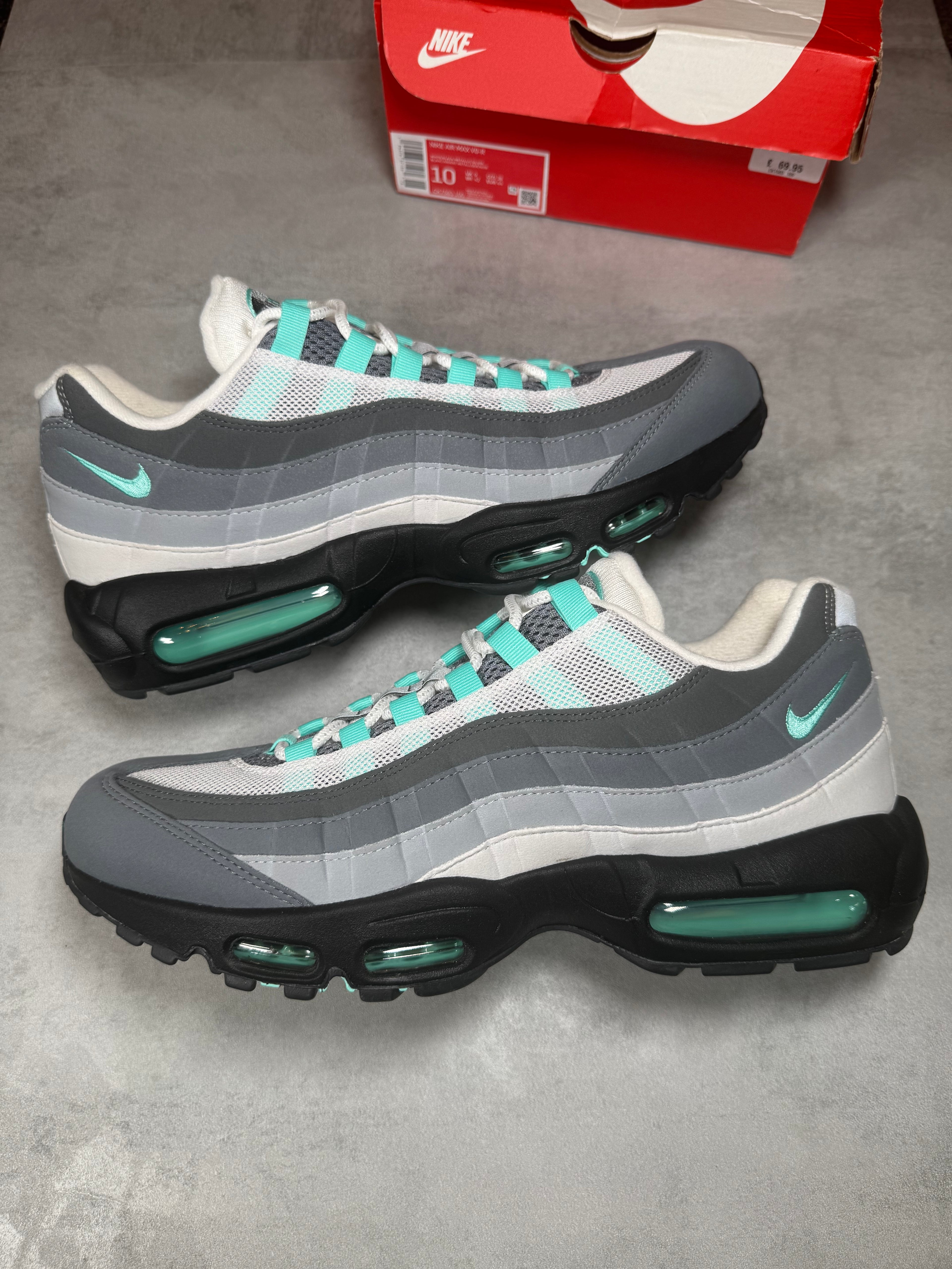 Nike Air Max 95 Hyper Turquoise UK 9