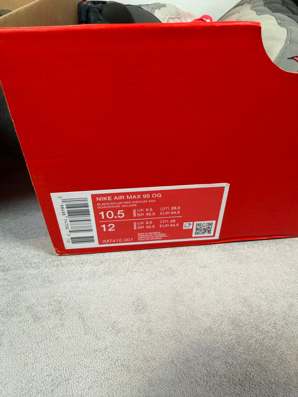 Air Max 95 Solar Red UK 9.5