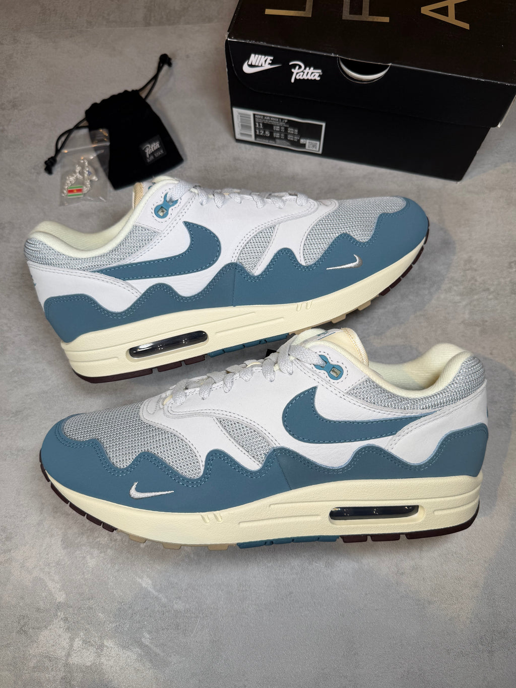 Air Max 1 Patta Waves Aqua UK 10