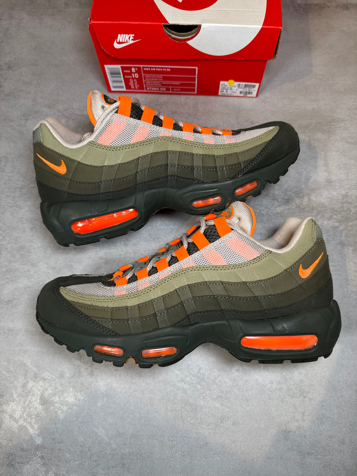 Air Max 95 Total Orange Neutral Olive UK 7.5