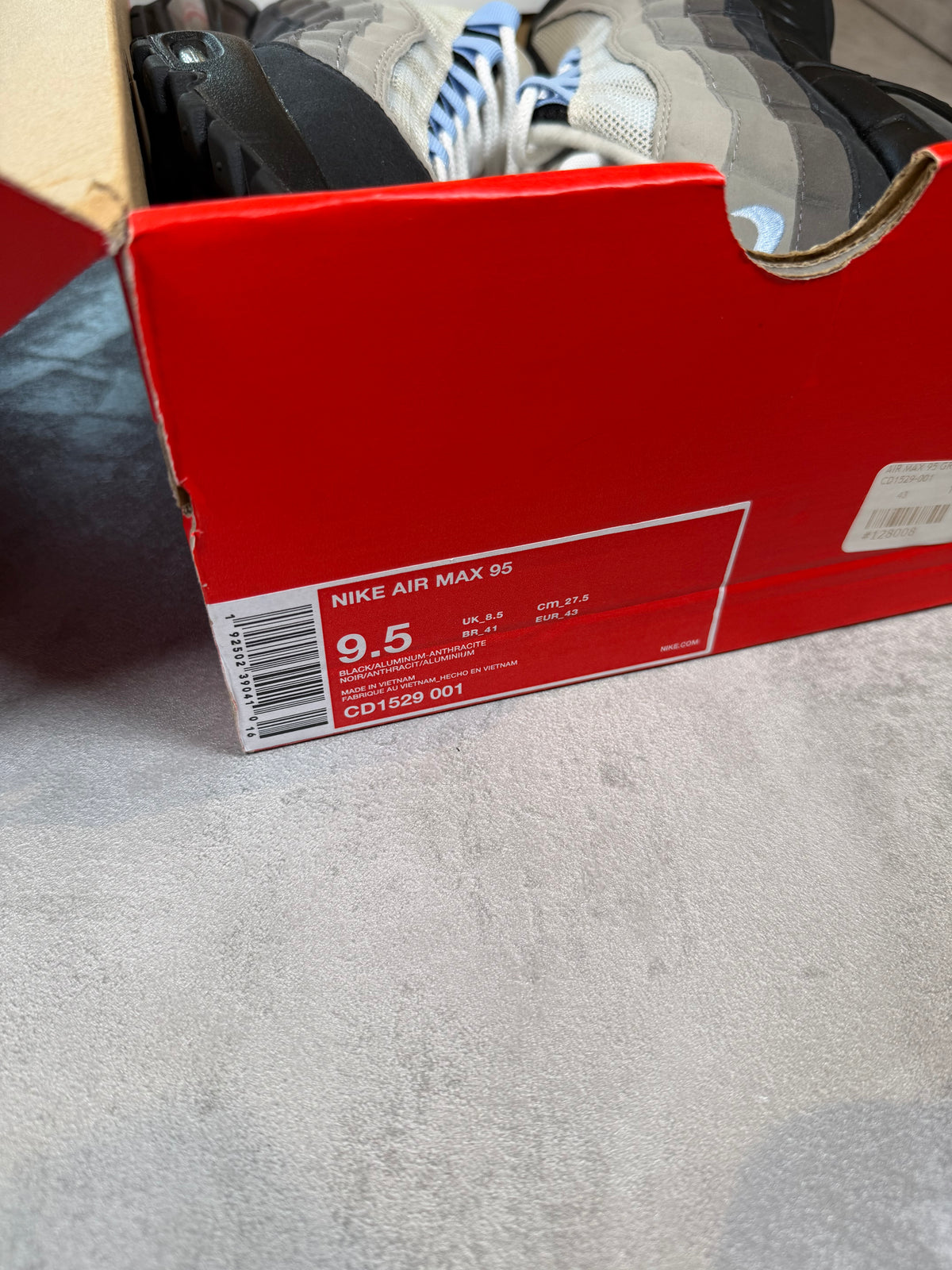 Air Max 95 Aluminium 2018 UK 8.5