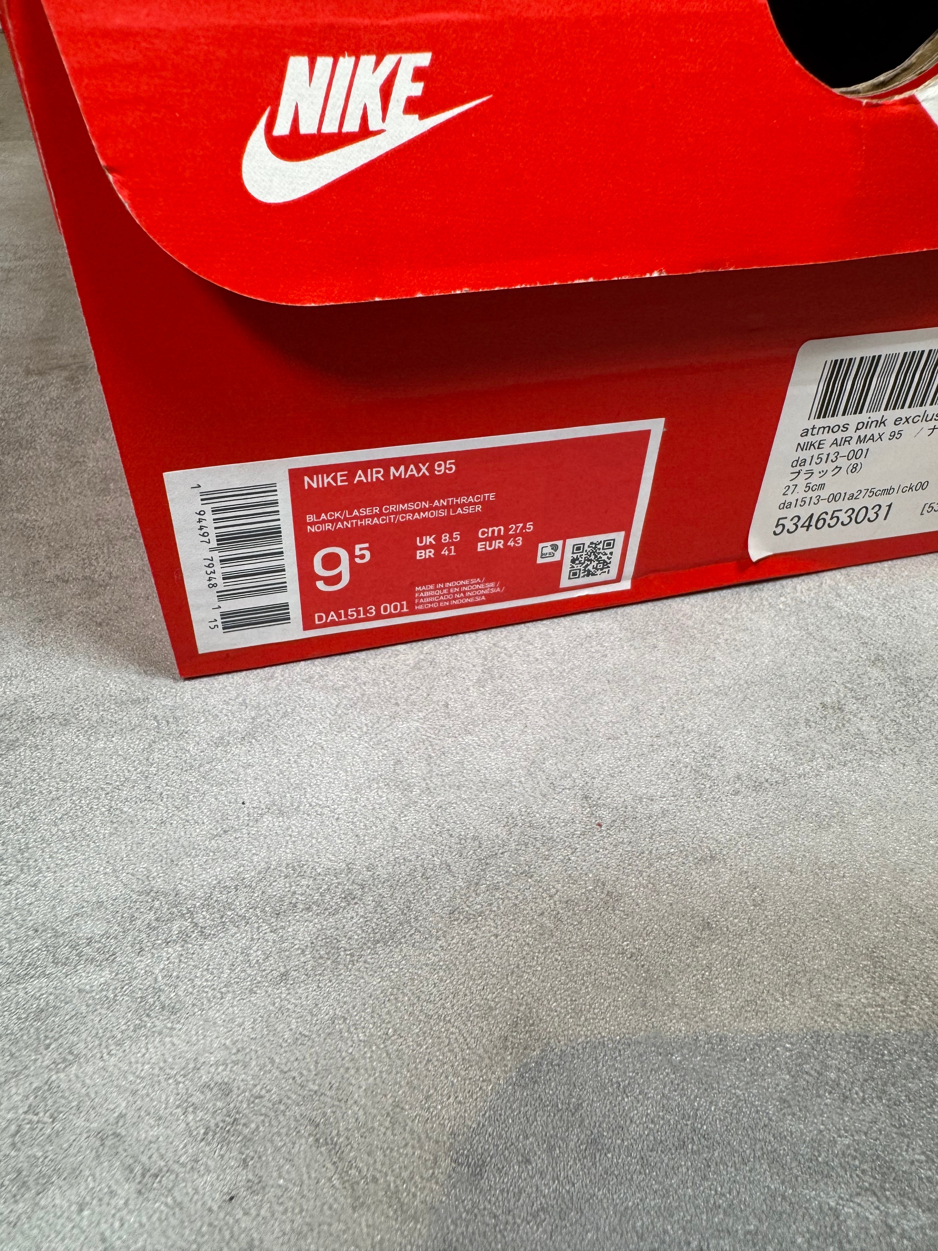 Nike Air Max 95 Laser Crimson UK 8.5