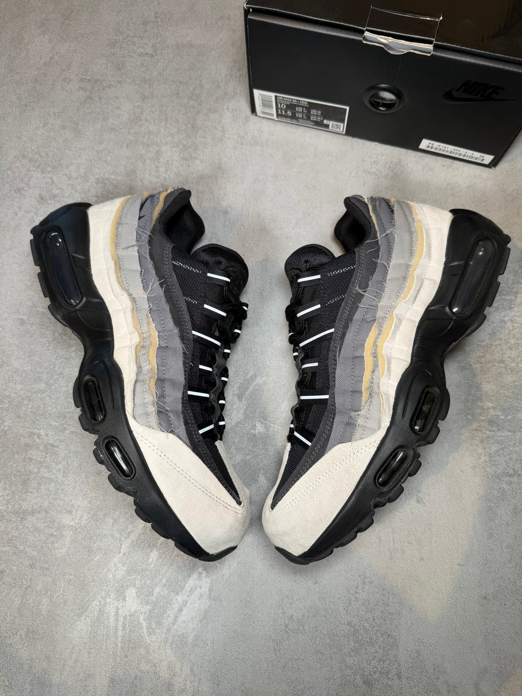 Air Max 95 CDG Black Grey UK 9