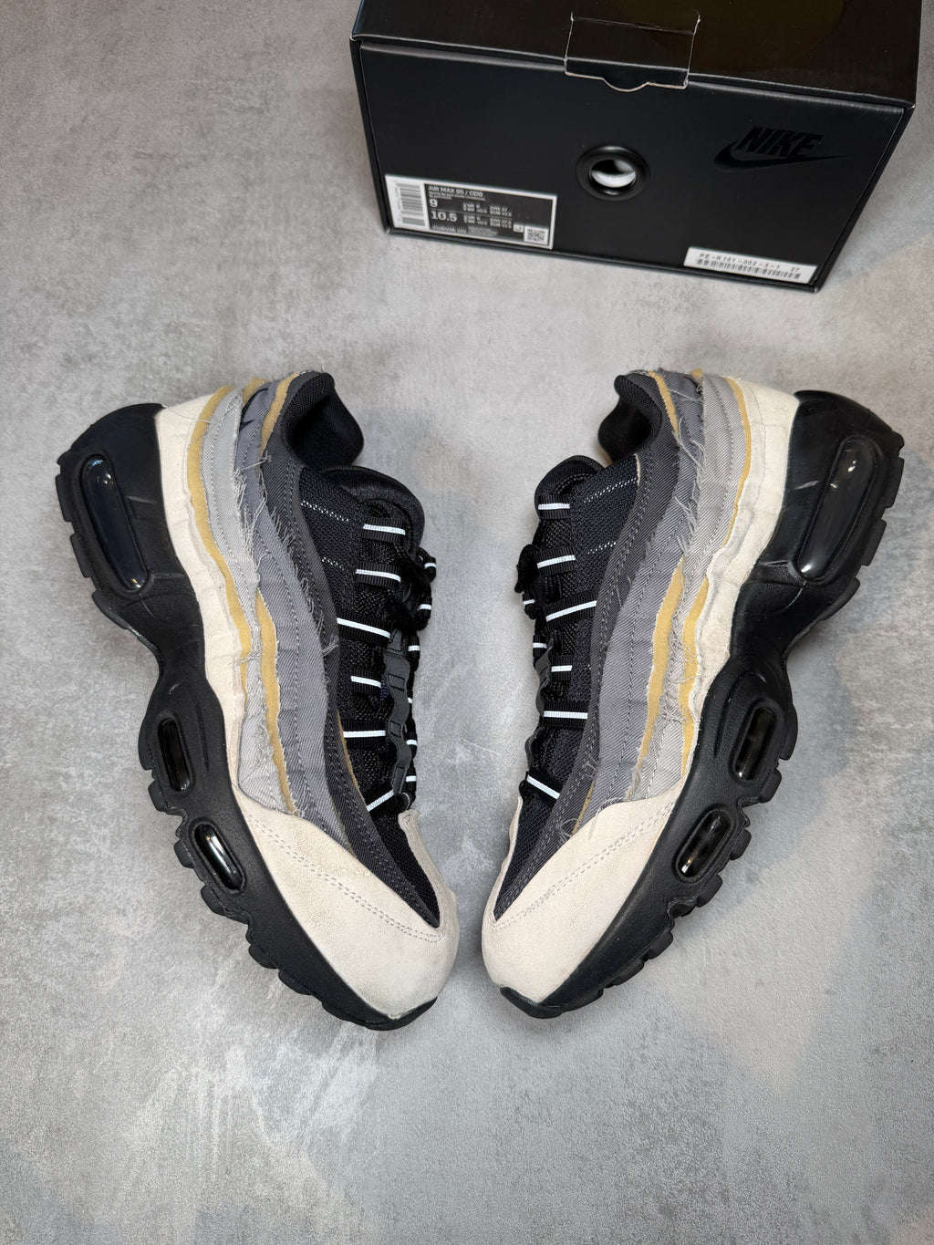 Air Max 95 CDG Black Grey UK 8