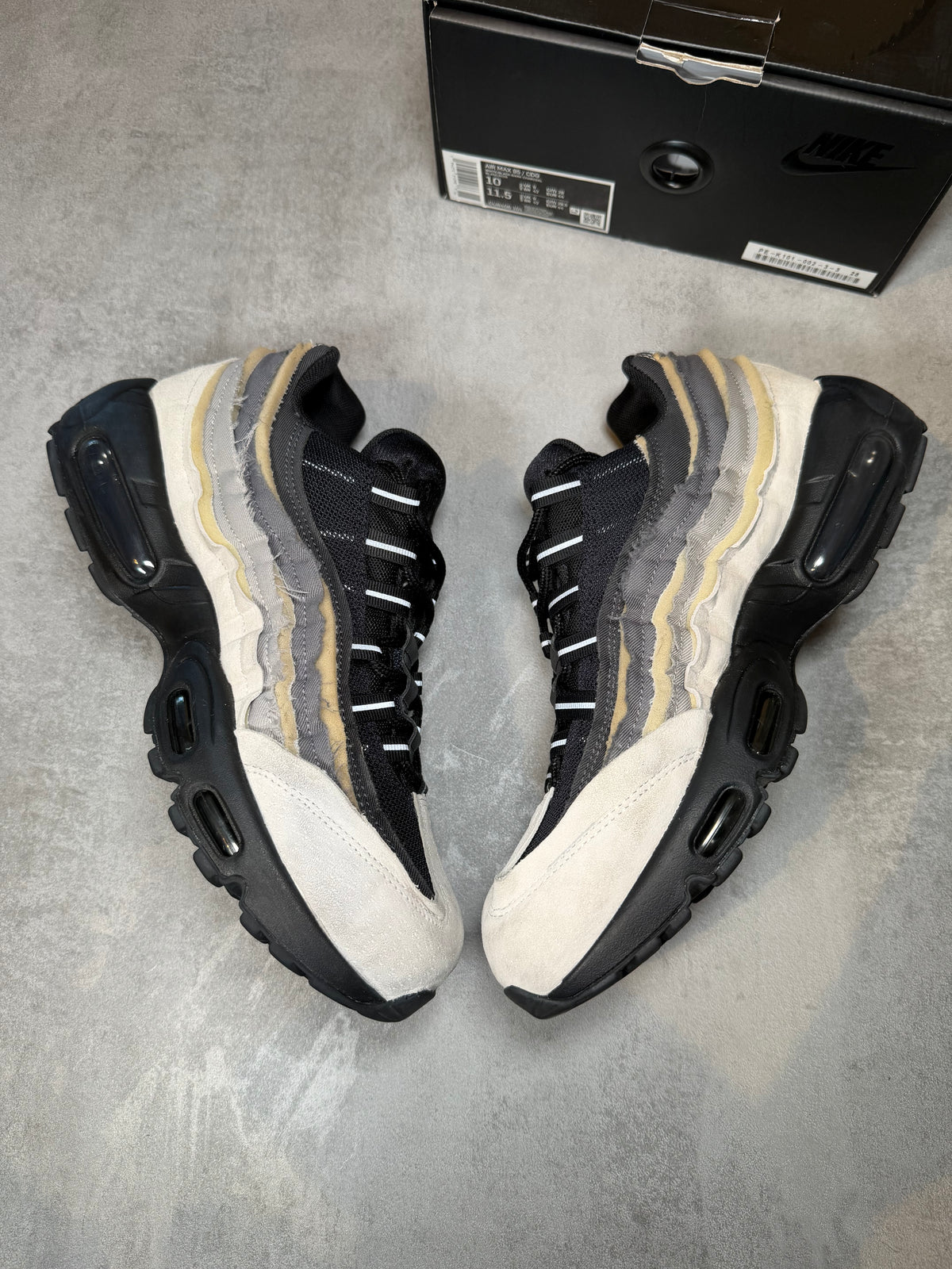 Air Max 95 CDG Black Grey UK 9