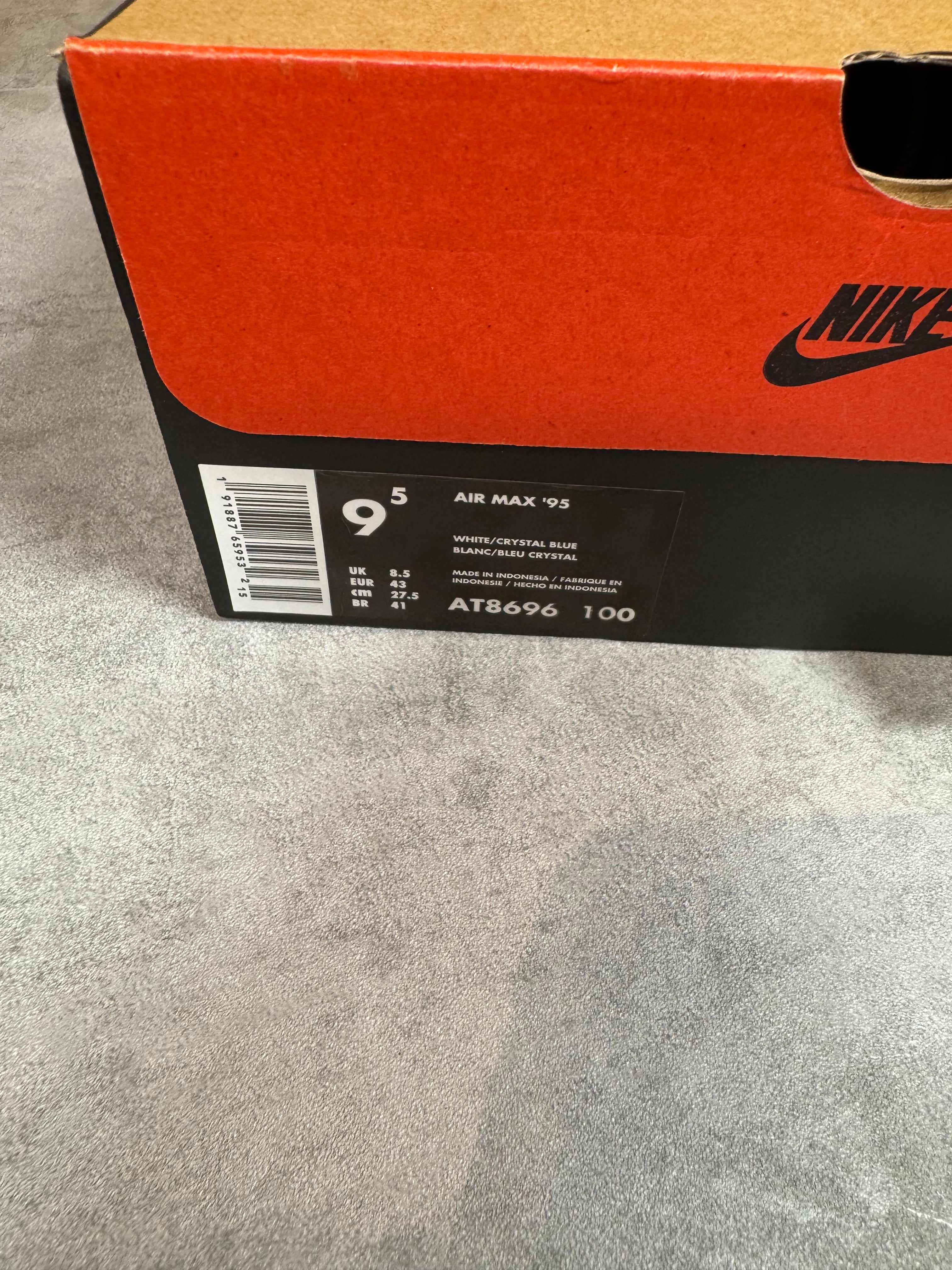 Nike Air Max 95 OG Crystal Blue UK 8.5