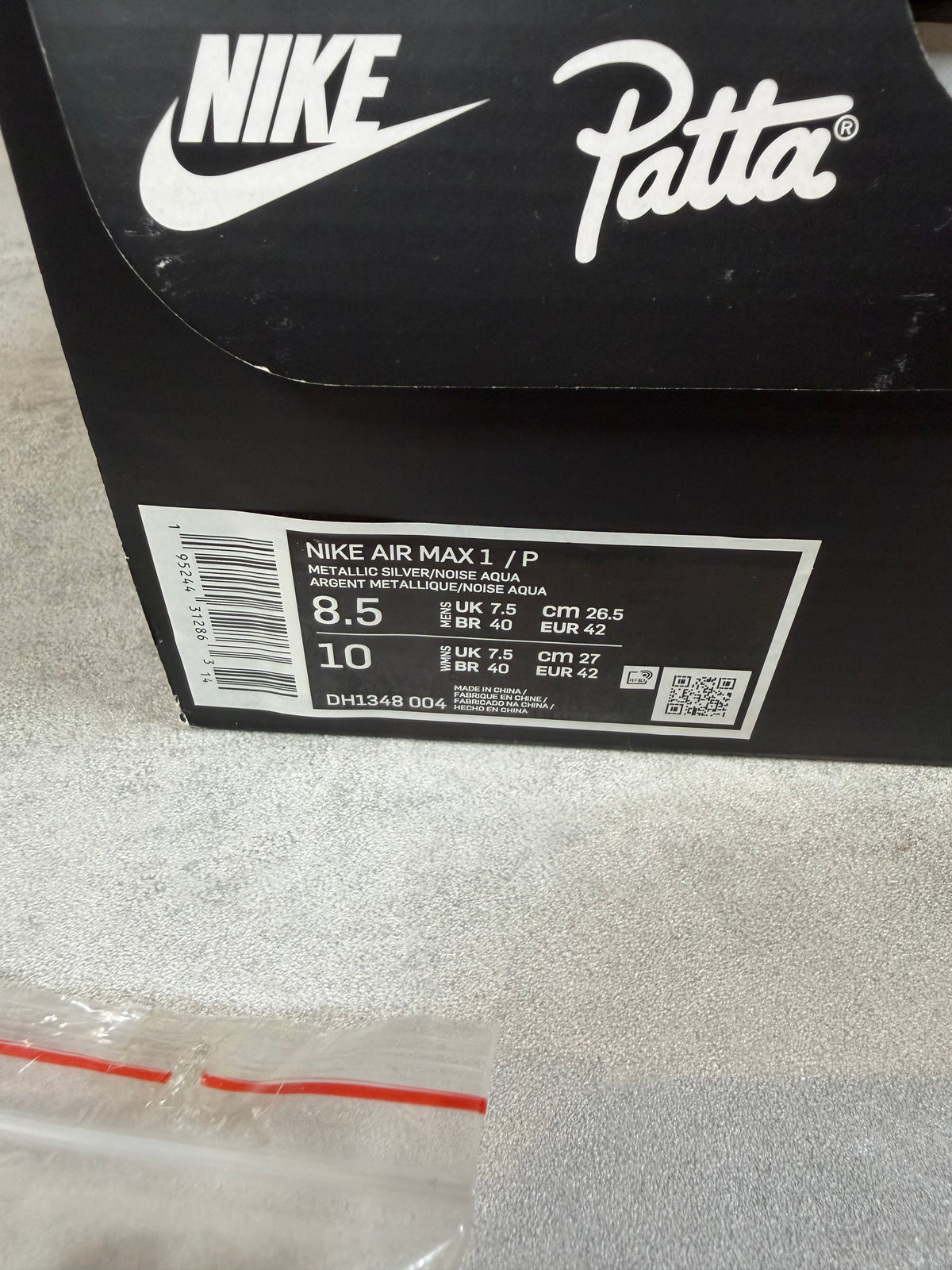 Air Max 1 Patta Waves Aqua UK 7.5