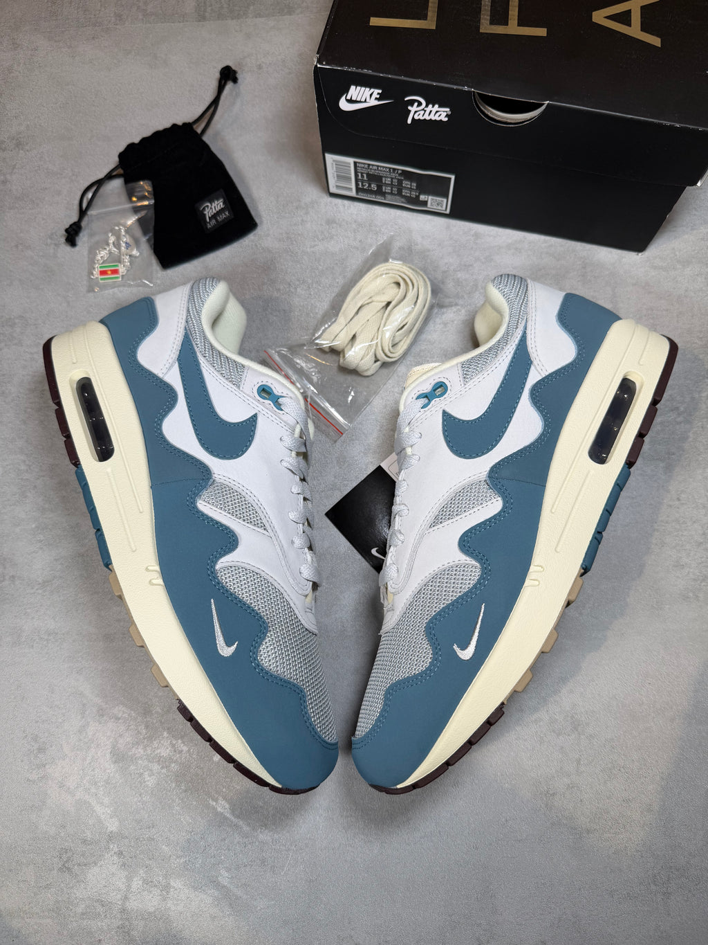 Air Max 1 Patta Waves Aqua UK 10