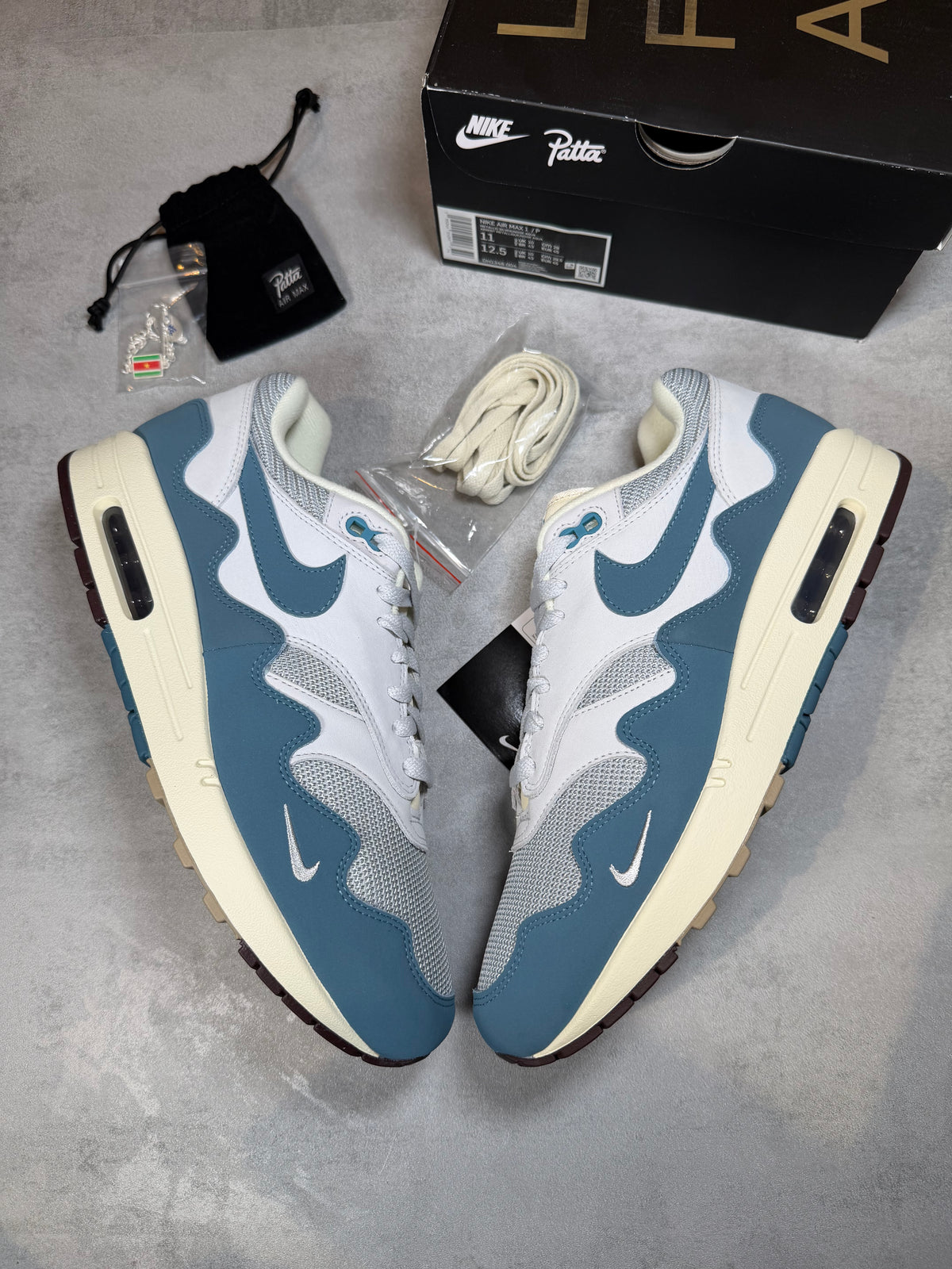 Air Max 1 Patta Waves Aqua UK 10