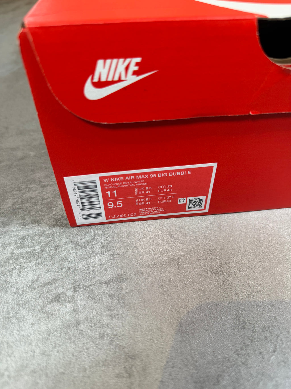Air Max 95 Royal Blue UK 8.5