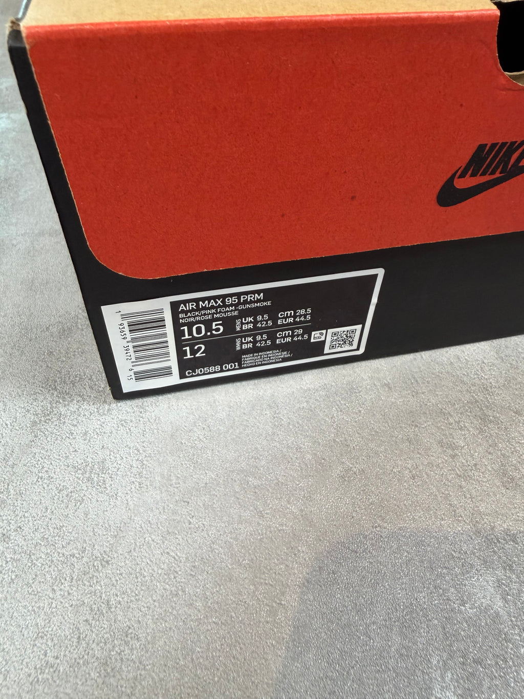 Air Max 95 Pink Foam UK 9.5