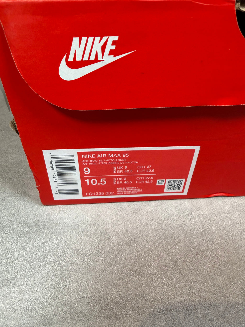 Air Max 95 Grey Jewel UK 8