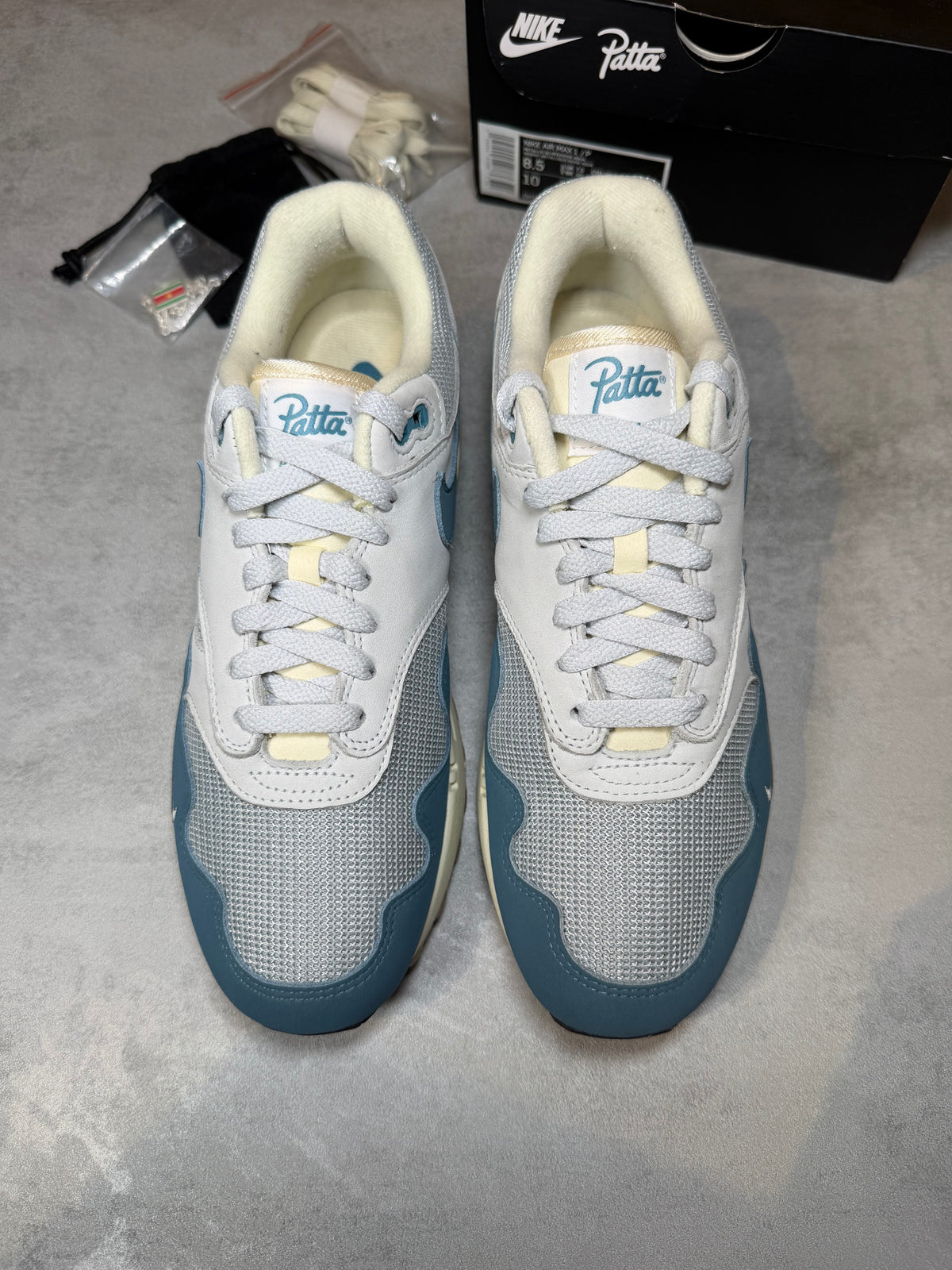 Air Max 1 Patta Waves Aqua UK 7.5